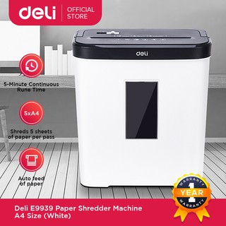 hot sale Deli E9939 Paper Shredder Machine White (Automatic)