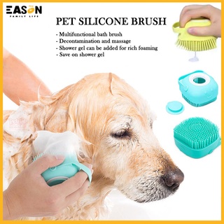 EasonShop Scalp Body Massage Shower Brush Silicone Container Hair Comb Bathing Brush Pore Cleaning