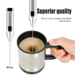 @ New Cordless Milk Frother Handheld Foamer Cappuccino Maker Latte Espresso Electric Handheld Egg-beater