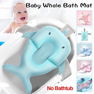 Foldable Baby Bath Cushion Newborn Bath Anti Slip Seat Infant Floating Bather Bathtub Pad Shower Sup