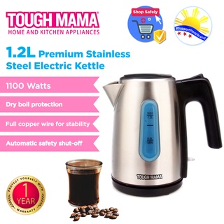 Tough Mama NTMJK12-SSP 1.2L Premium Stainless Steel Electric Kettle
