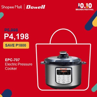Dowell EPC-707 6-in-1 Multi cooker with 12 Cooking Programs Electric Pressure Cooker
