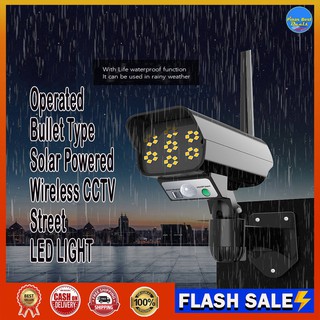 【PHI local cod】 Original Easy to Install Remote Operated Bullet Type Solar Powered Wireless Cctv Str