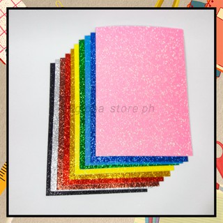 A5 8.27 x 5.28" Glitter Foam with Adhesive - sold per piece (READ DESCRIPTION)