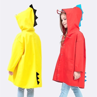 Kids Rain Coat Dinosaur Chiren Raincoat Waterproof Rainwear Girls Boys