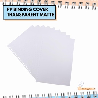 Notebooks & Notepads○❄Binding Cover PP Matte Transparent A5 | B5 | A4 10 sheets - Officom Cover Bind