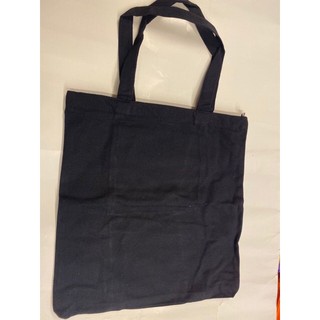 Women Bags☍✑✁Plain Canvas bag With zipper Pocket Tote Shoulder Sling bag Katsa bag Eco bag (2)