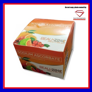 Beau+Zinc Vitamin C with Zinc 100caps per box