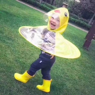 Rain Gear┋❖△Cute Unisex Duck Raincoat for Kids