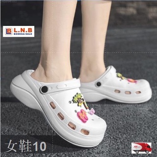 【Spot goods】✵❁LNB 2021 trend slippers Crocs literide bae platform high heel free jibbitz beach wedg