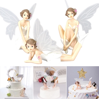 3PCS DIY Fairy Garden Miniatures Ornament Crafts Micro Figurines for Cake Decoration