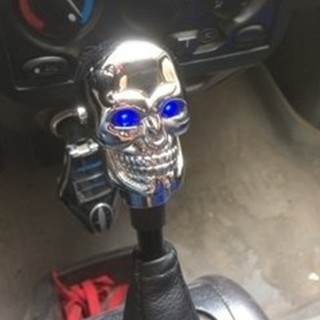 Car Gear Shift Knob Skull Led Light Shift Knob Aluminum Alloy Shifting Lever
