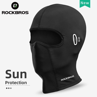 [QKS]ROCKBROS Sun Protectionycling Face Mask Motorcycle Ice Silk Full Face Headgear For Summer Men Women Anti-UV Scarf