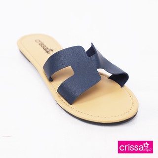 Crissa Steps Flat Sandals CSC01-0135 (Navy Blue)