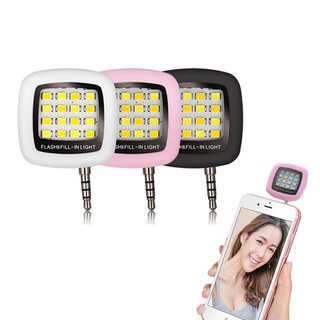 1PCs Universal Mobile Phone Portable Clip Led Selfie Lamp Ring Beauty Fill Flash Lens Light Lamp for
