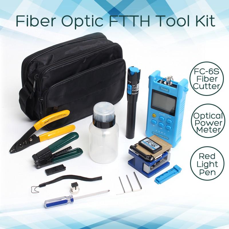 15pcs Fiber Optic FTTH Tool Kit FC-6S Cutter Fiber Cleaver (1)