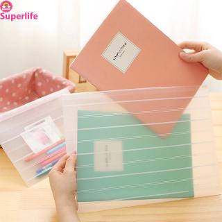 *Superlife*Clear Transparent Pencil Stationery Case Makeup case Zipped Bag Plastic Pouch (1)