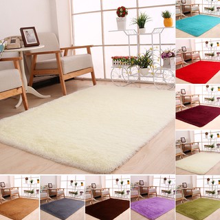 Large 120X160Cm Anti-Skid Shaggy Fluffy Area Rug Home Bedroom Carpet Floor Mat