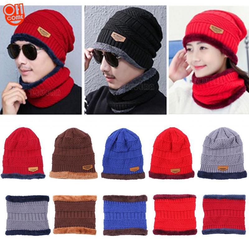 【Inventory Clearance】Winter Outdoor Hedging Candy Caps Hat Sports Neck Scarf QUN (1)