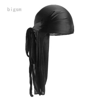 bigsm Unisex Headband Solid Pirate Hat Durag Cap Hip-Hop Bandana