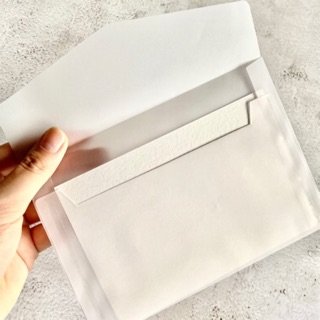 ONHAND Translucent 5R White Letter Envelopes for Invitations