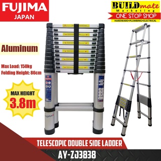 Fujima Telescopic Double Side Ladder Aluminum AY-ZJ3838 •BUILDMATE•