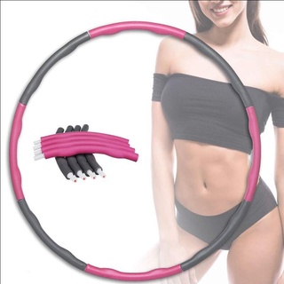 Weighted Hula Hoop Detachable and Weight Adjustable Design Stainless Steel Frame Fat Burning Healthy