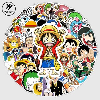 Perfect Life 50 Pcs One Piece Doodle Sticker Computer Skateboard Guitar Personality Sticker