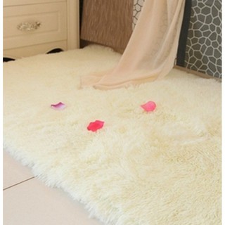 Plush Shaggy Soft Carpet Mat Rug Anti-Skid Mat Room Carpet (2)