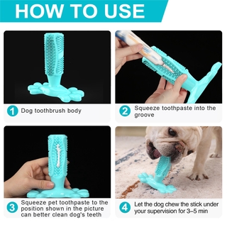 Rubber Dog Toothbrush Dog Toys Pet Toothbrush Puppy Chew Toys Small Dog Toy French Bulldog Dog Tooth Clean Accessories (7)