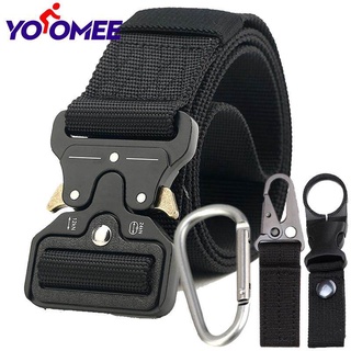 Yoomee Tactical Belt for Men, Military Style 1.8” Nylon Belt with Heavy-Duty Quick-Release Metal Buc