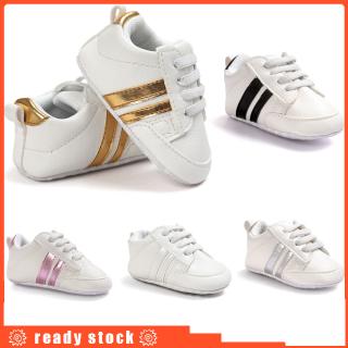 LY【COD】Baby Girls Boys First Walkers Soft Sole Non-slip Shoes PU Leather Infant Sports Shoes Sneakers for