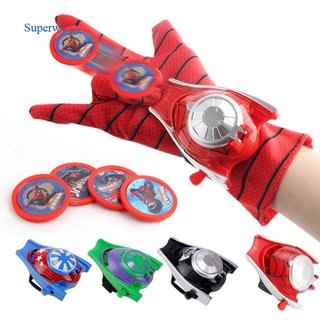 Superwy Kids Spiderman Ironman Batman Launcher Gloves Children Action Figure Toys Boys
