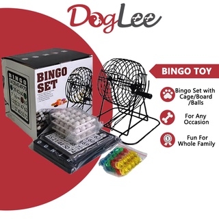 Deluxe Bingo Game Set with Bingo Cage, Bingo Board, Bingo Balls, 18 Bingo Cards, and Bingo Chips
