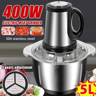 800W 5L Electric Meat Grinder Blender Vegetable Chopper Mincer Food Processor