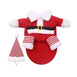 Westcoolpet Small Large Dogs Pet Cat Cute Christmas Santa Claus Clothes Warm Outfit Costume