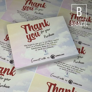 50PCS PERSONALIZED THANK YOU CARD / BUSINESS CARD / CALLING CARD | HIGH QUALITY