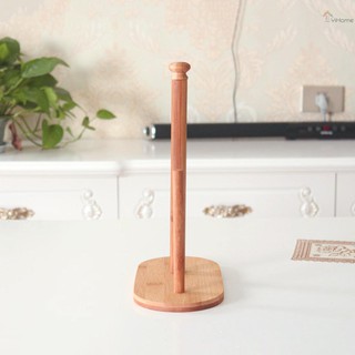 YiHome Kitchen Paper Towel Holder Kitchen Towel Stand Rack Bamboo Vertical Paper Towel Holder for Kitchen Paper Roll (6)