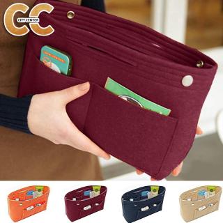 【Ready Stock】Women Portable Felt Fabric Purse Handbag Organizer Bag