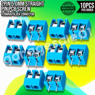 ⚡10pcs KF301-2P KF301-5.0-2P KF301 Screw 2Pin 5.0mm Straight Pin PCB Screw Terminal Block Connector⚡