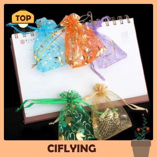 Whitelotous 50 pcs Organza Jewelry Candy Pendent Mixed Color Mini Gift Pouch Bags Wedding