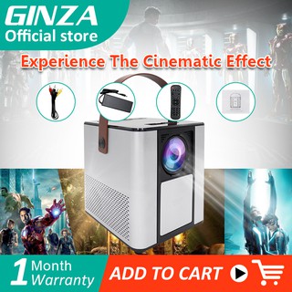 GINZA 1080P LCD Mini Projector Home Theater Cinema Wireless Mirroring