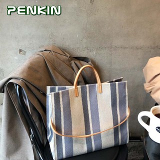 Penkin Women Sling Bag Tote Bag Office Lady Canvas Shoulder Bag Korean Fashion Hand Bag