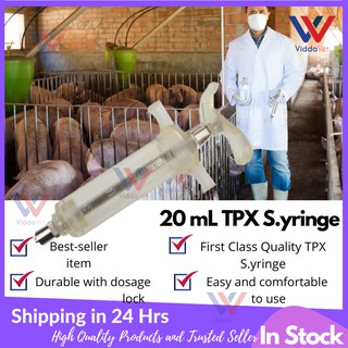 20 mL Reusable Syringe Heavy Duty with Dosage Lock