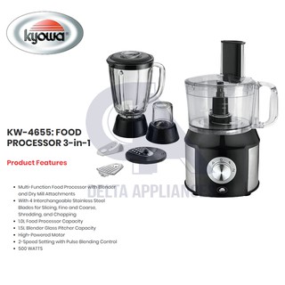 Kyowa Food Processor KW 4655 (3-IN-1)