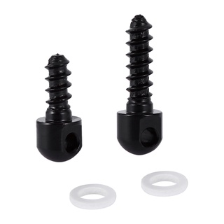 2pcs Sling Swivel Screws Studs Base With White Spacers Fits For Most Shotgun Hunting