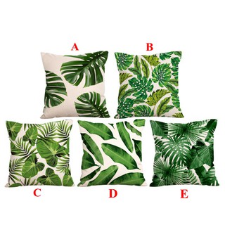 🎁Tropical Plants Pillowcase Decorative Pillow Sofa Cushion (3)