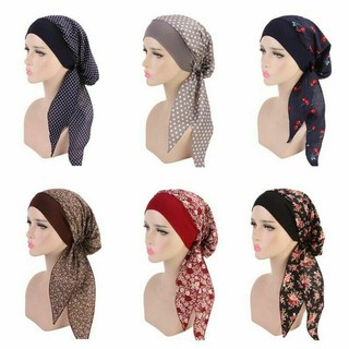 Women Turban Head Scarf Chemo Hat Hijab Headwear Bandana Beanie Design