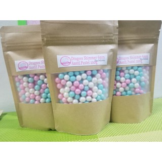 MPS - Dragees 6mm Shimmer Edible Sprinkles 100g for Cakes - Cupcakes - Pastry Decorations Sprinkle