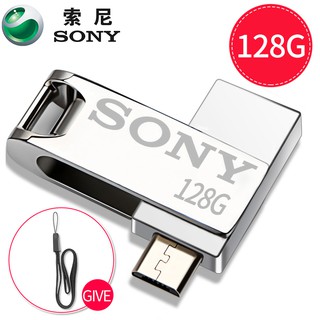 SONY OTG USB Flash Drive 128GB Micro USB Pen Drive Stick Memory U Disk Full Capacity Metal